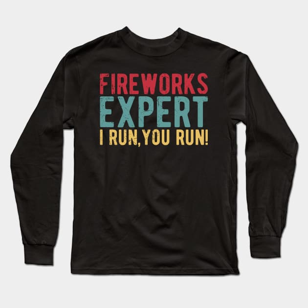 Fireworks Expert memorial day Long Sleeve T-Shirt by Gaming champion